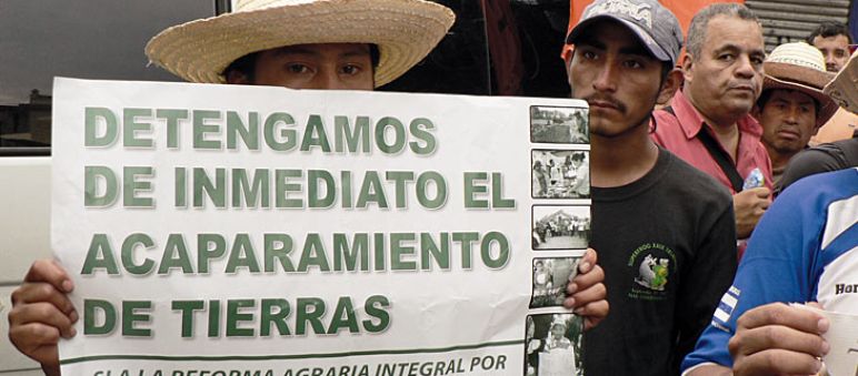 Bajo Aguán Campesinos reivindican acceso a la tierra