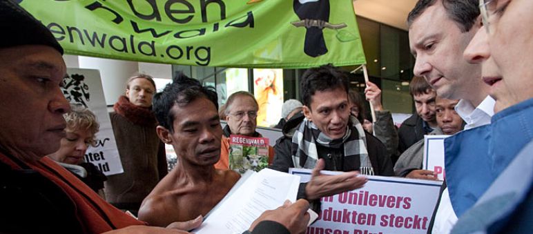 Protesta contra Unilever