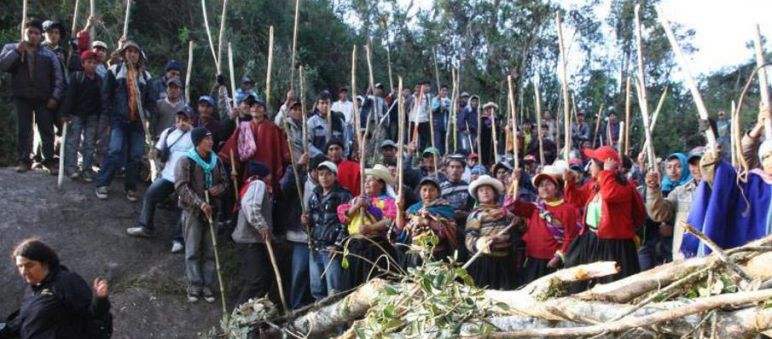 Cañarico no va Protesta en Cañaris, Lambeyeque, Perú