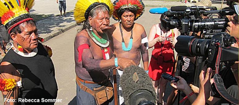 Los grupos indígenas del Xingu se oponen decididamente a Belo Monte Raoni