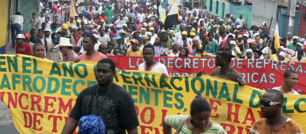 Protesta garífuna Campesinos en Honduras reclaman derechos