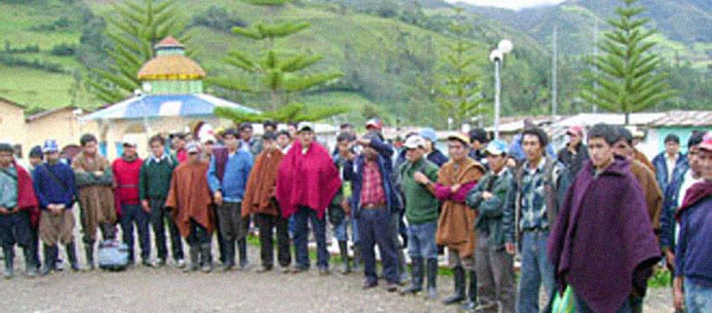 Opositores al proyecto minero La Zanja