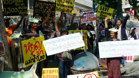 Manifestacion en Tailandia