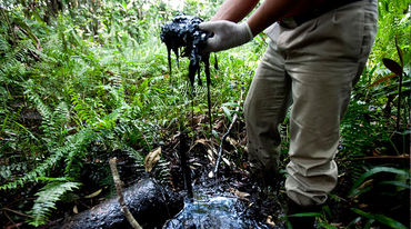 Derrame de petroleo en la selva