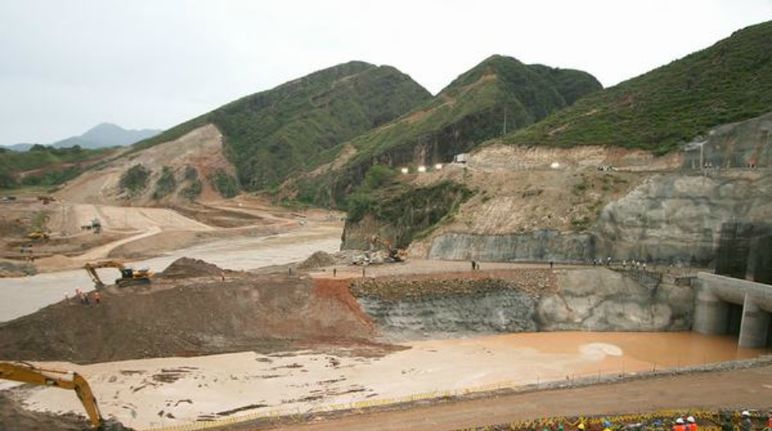 Obra de El Quimbo (foto: Diario del Huila)