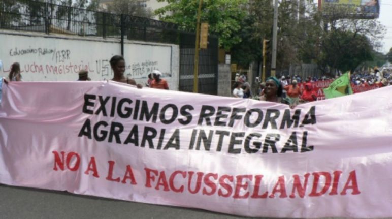 Reivindicación de una reforma agraria integral en "facusselandia" Protesta campesina en Honduras