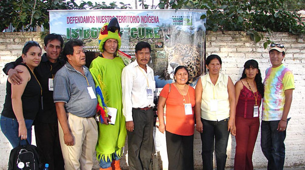 Activistas ecologistas de Bolivia