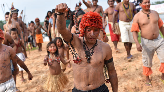 Indígenas Mundurukú de Brasil